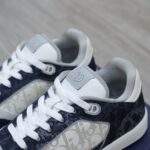 Giày Dior B27 Low Denim Blue White Dior Tears Oblique Galaxy Leather Like Auth