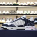 Giày Dior B27 Low Denim Blue White Dior Tears Oblique Galaxy Leather Like Auth