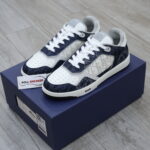 Giày Dior B27 Low Denim Blue White Dior Tears Oblique Galaxy Leather Like Auth