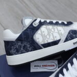 Giày Dior B27 Low Denim Blue White Dior Tears Oblique Galaxy Leather Like Auth