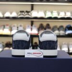 Giày Dior B27 Low Denim Blue White Dior Tears Oblique Galaxy Leather Like Auth