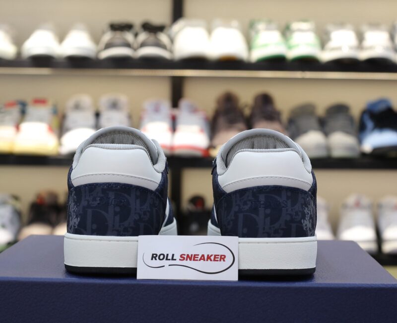 Giày Dior B27 Low Denim Blue White Dior Tears Oblique Galaxy Leather Like Auth