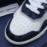 Giày Dior B27 Low Denim Blue White Dior Tears Oblique Galaxy Leather Like Auth