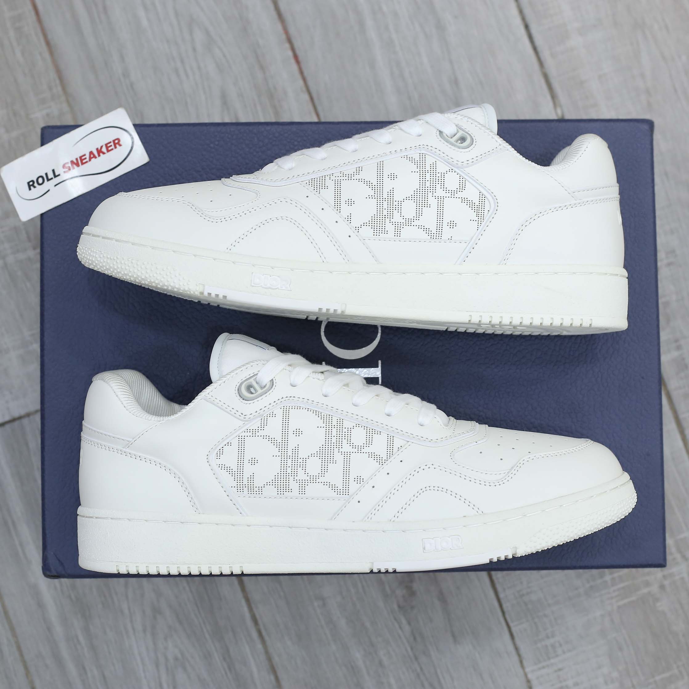 Giày Dior B27 Low Full White Dior Oblique Galaxy Like Auth