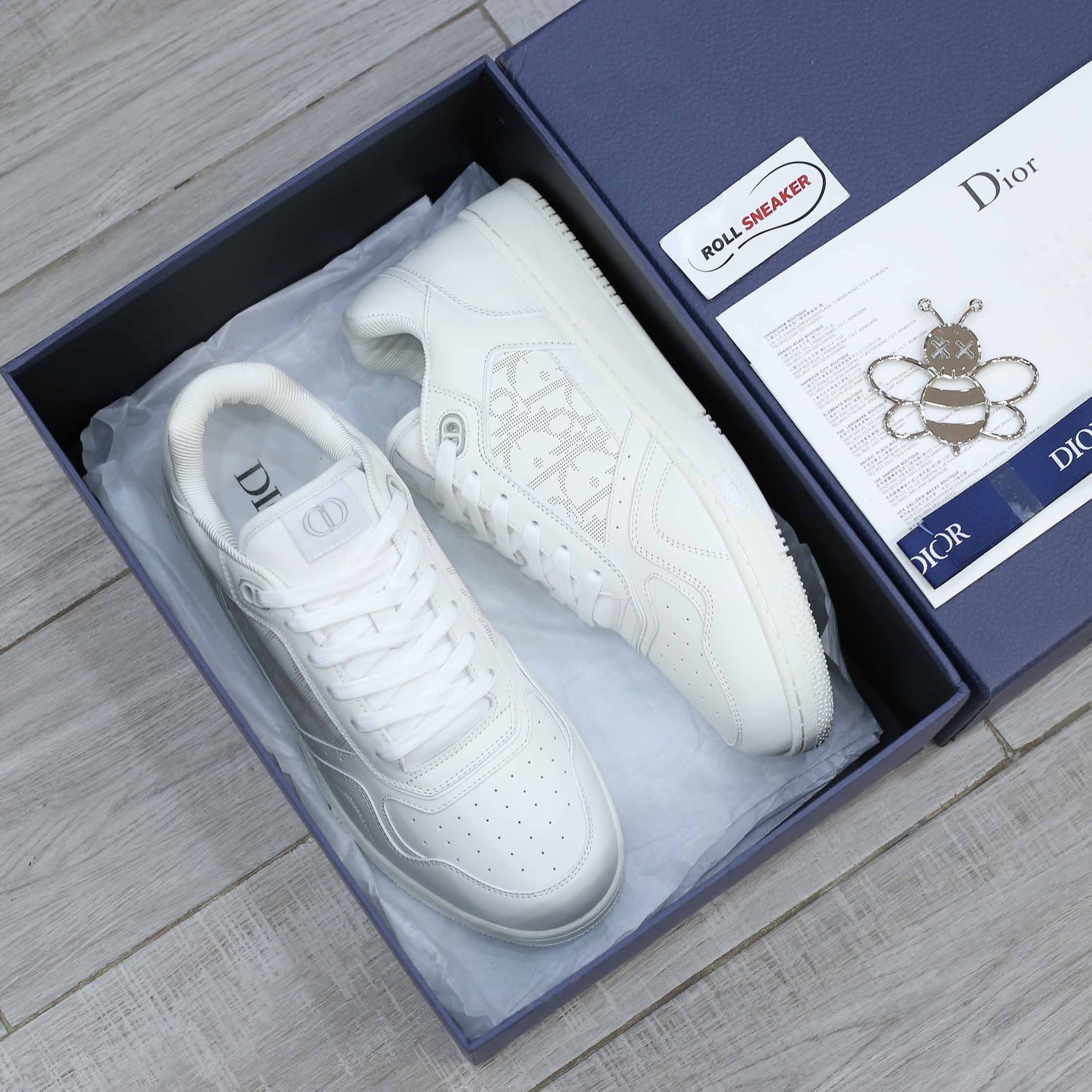 Giày Dior B27 Low Full White Dior Oblique Galaxy Like Auth