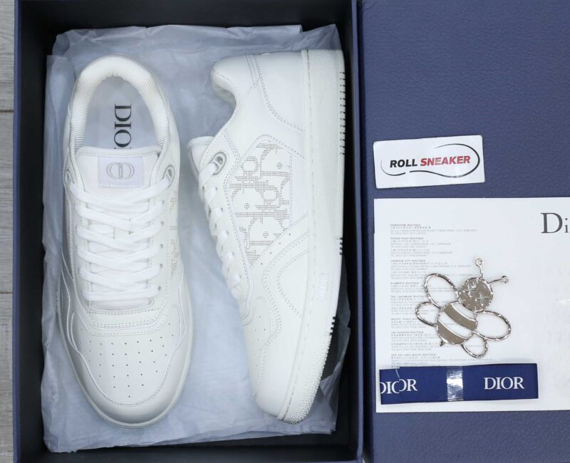 Giày Dior B27 Low Full White Dior Oblique Galaxy Like Auth