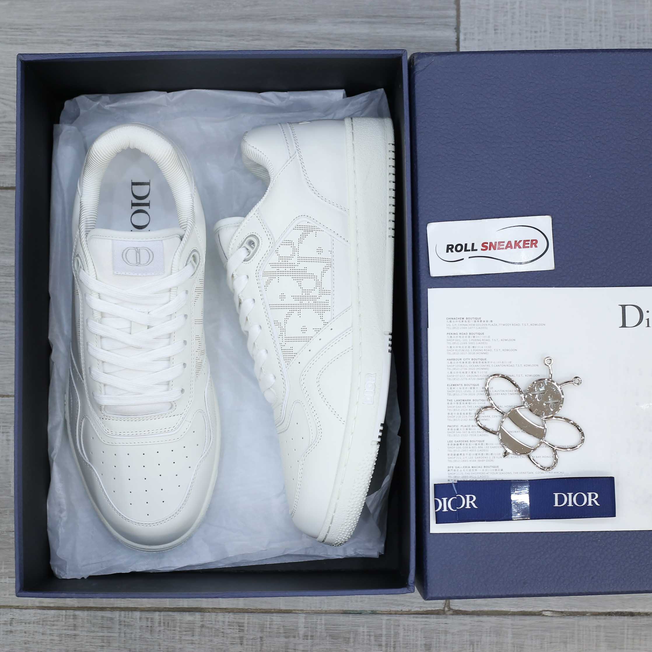 Giày Dior B27 Low Full White Dior Oblique Galaxy Like Auth