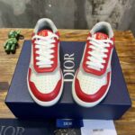 Giày Dior B27 Low Red White Dior Oblique Galaxy Leather with Rabbit Motif Like Auth