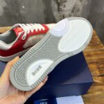 Giày Dior B27 Low Red White Dior Oblique Galaxy Leather with Rabbit Motif Like Auth