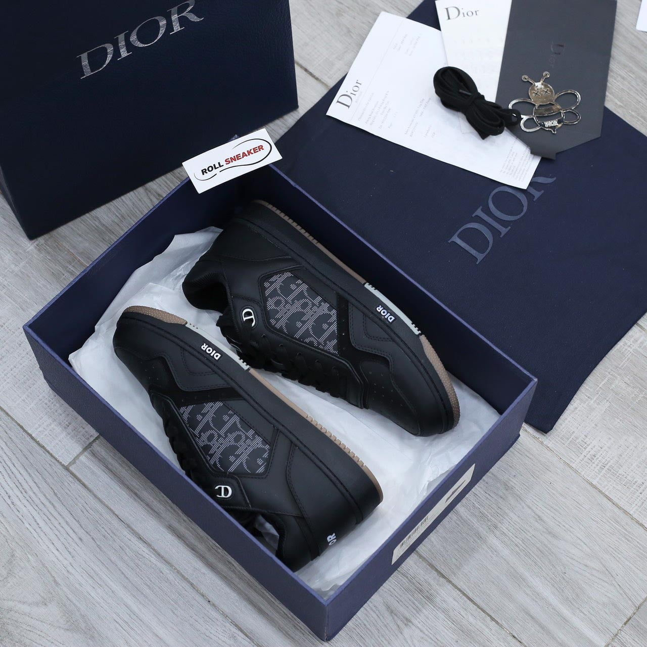 Giày Dior B27 Low World Tour 'Black’ Like Auth