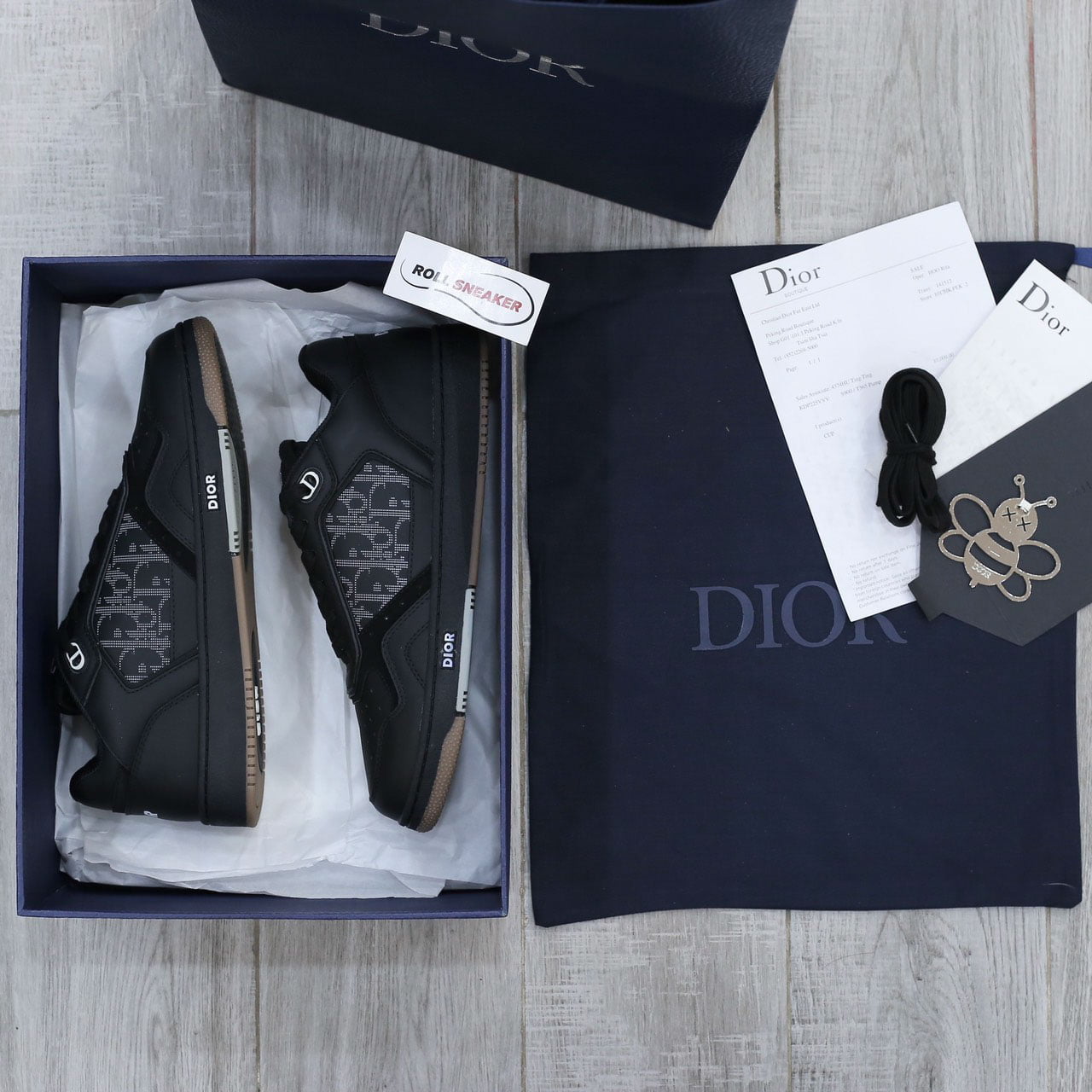 Giày Dior B27 Low World Tour 'Black’ Like Auth