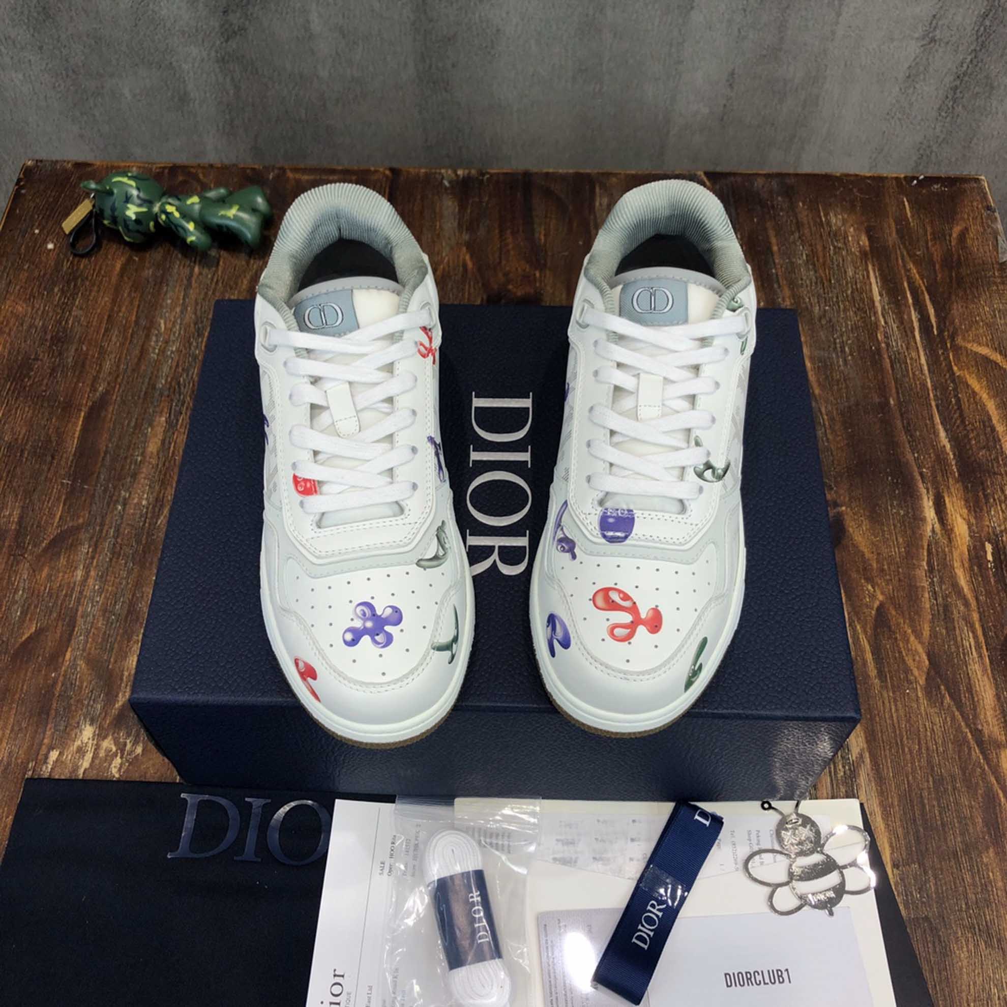 Giày Dior B27 Low x Kenny Scharf Multicolor Print Like Auth