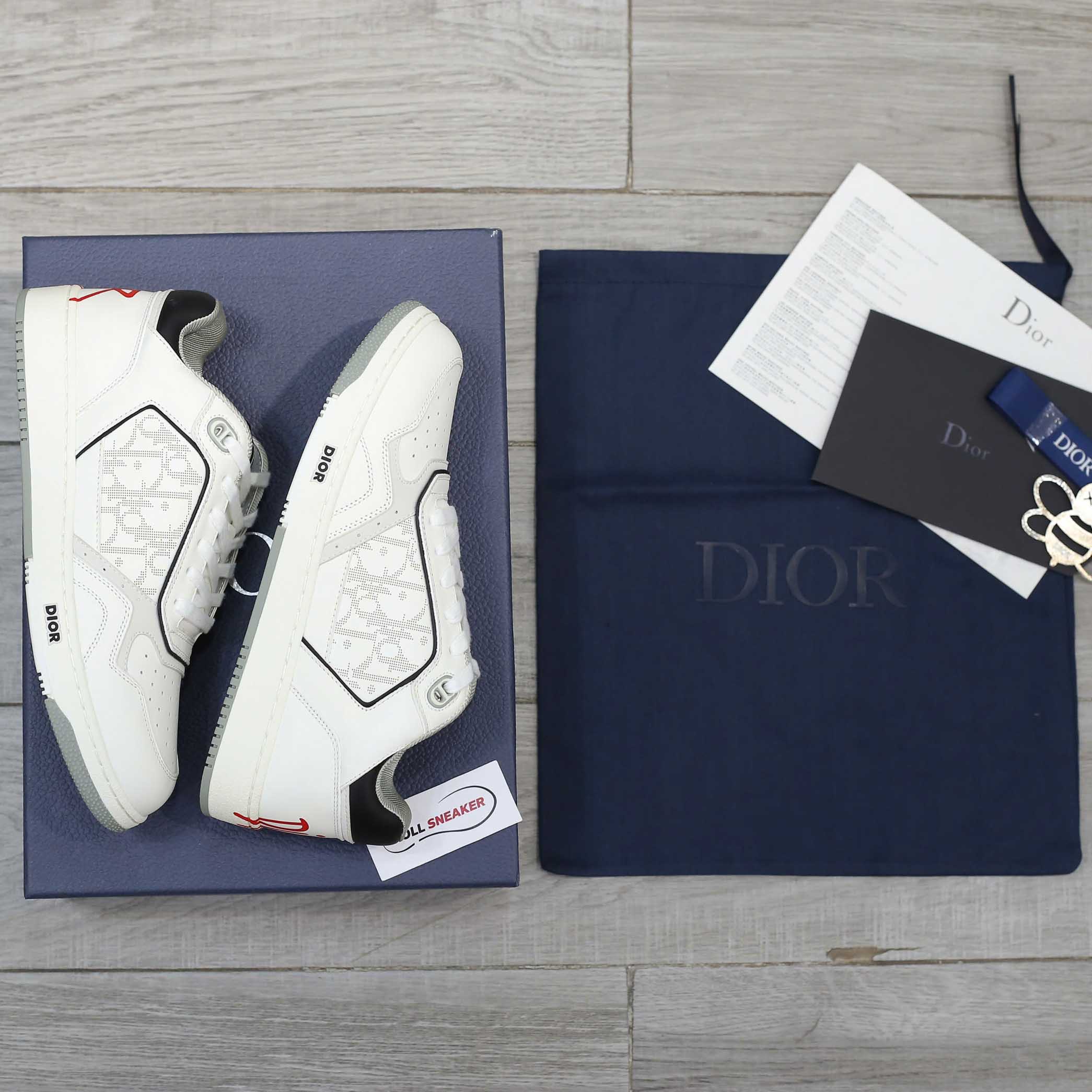 Giày Dior B27 x Shawn Stussy Signature White Like Auth

