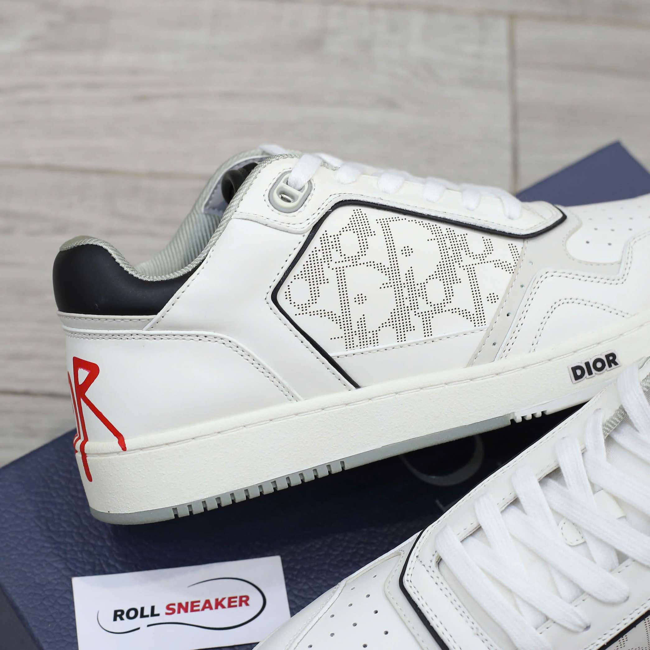 Giày Dior B27 x Shawn Stussy Signature White Like Auth
