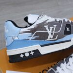 Giày Louis Vuitton LV Trainer#54 Graphic Print White Black Blue