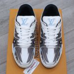 Giày Louis Vuitton LV Trainer#54 Graphic Print White Black Blue