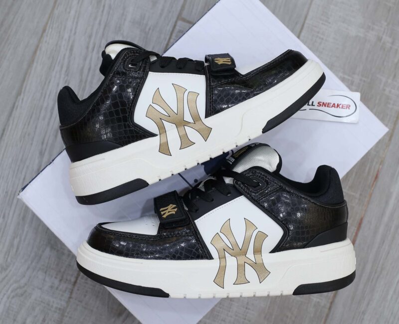 Giày MLB Chunky Liner Mid Lux New York Yankees Black Like Auth