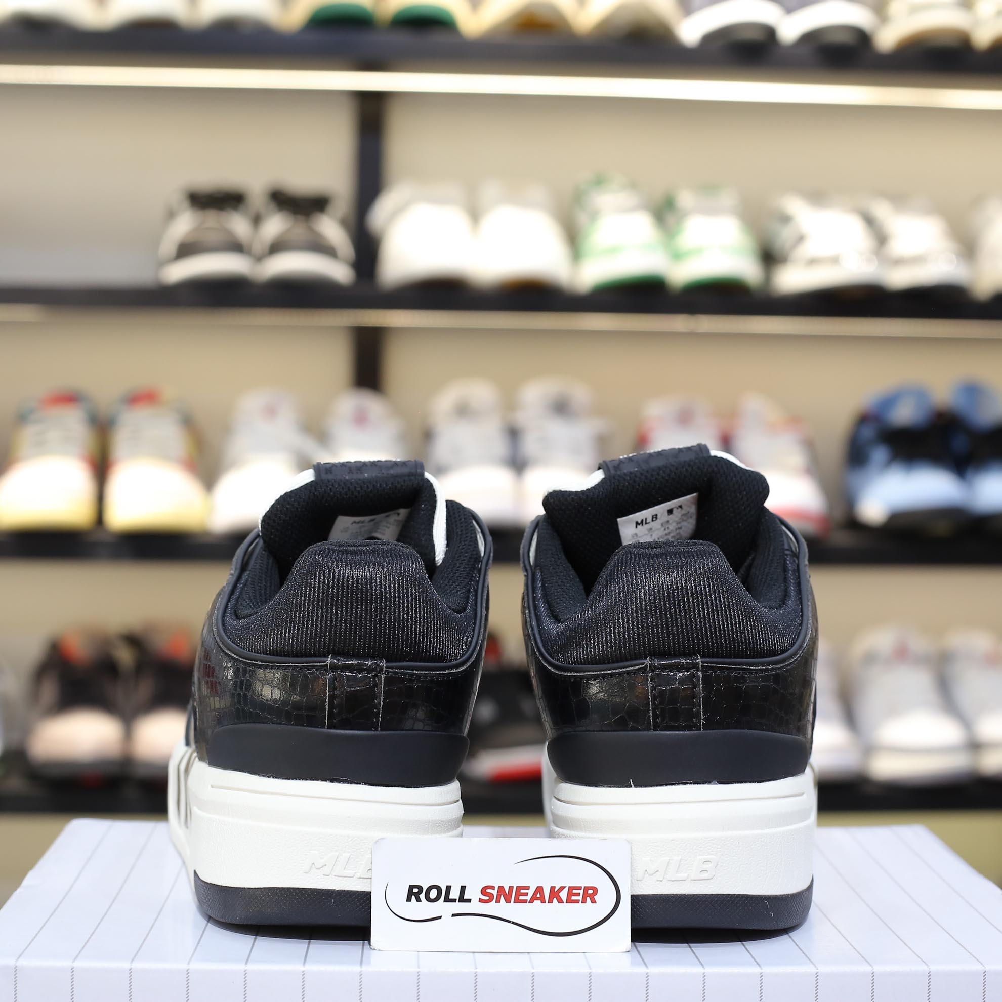 Giày MLB Chunky Liner Mid Lux New York Yankees Black Like Auth