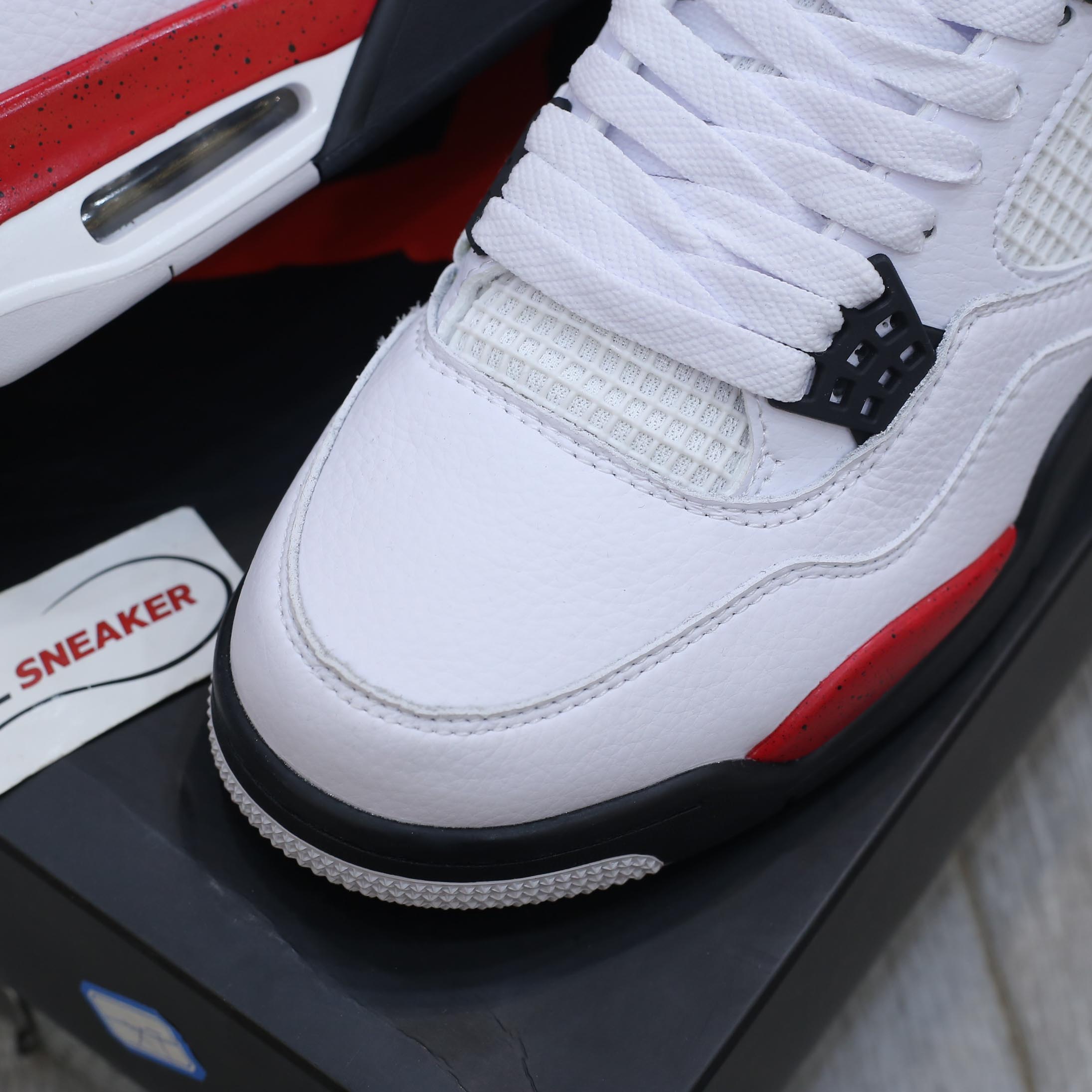 Giày Nike Air Jordan 4 Retro Red Cement Like Auth