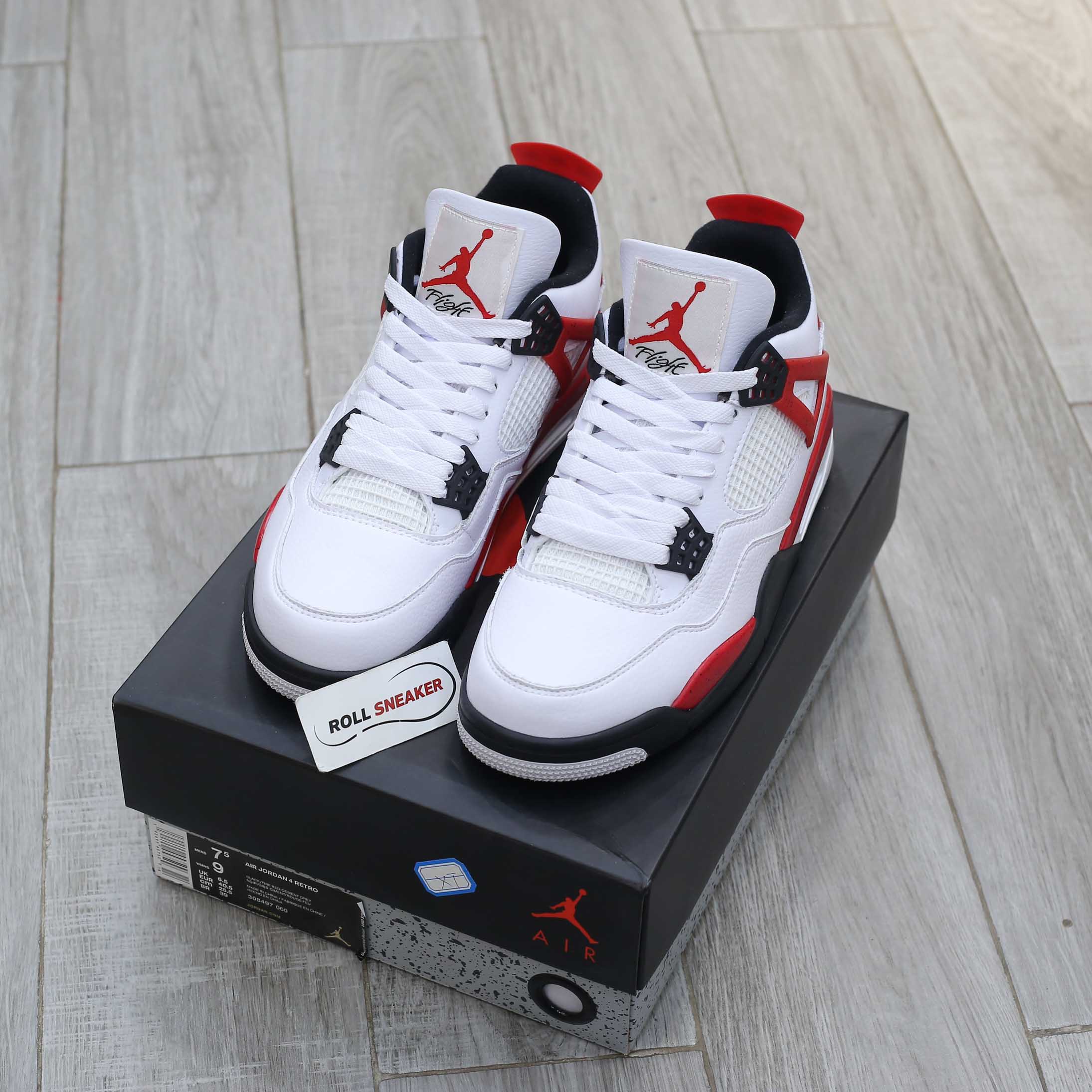 Giày Nike Air Jordan 4 Retro Red Cement Like Auth