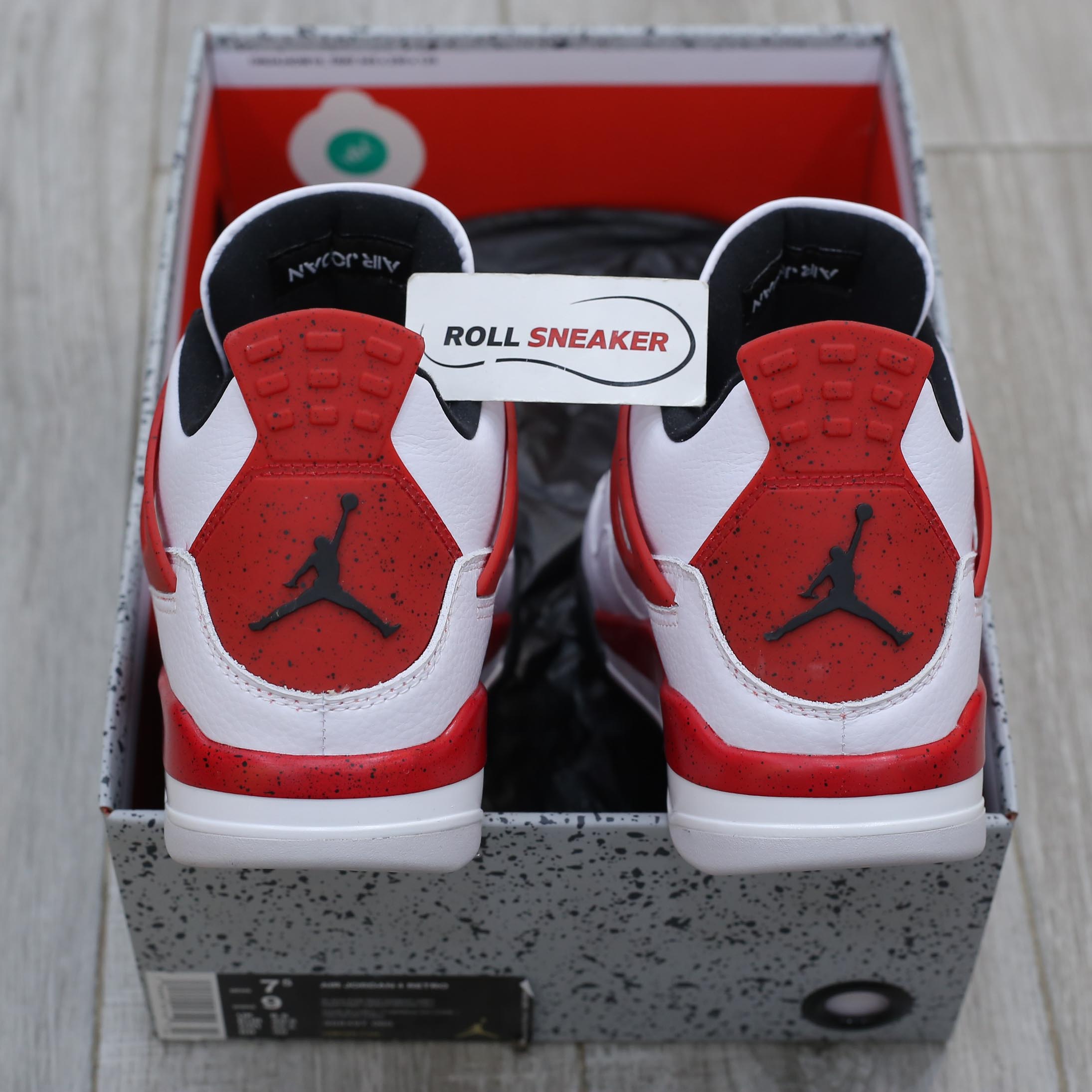 Giày Nike Air Jordan 4 Retro Red Cement Like Auth