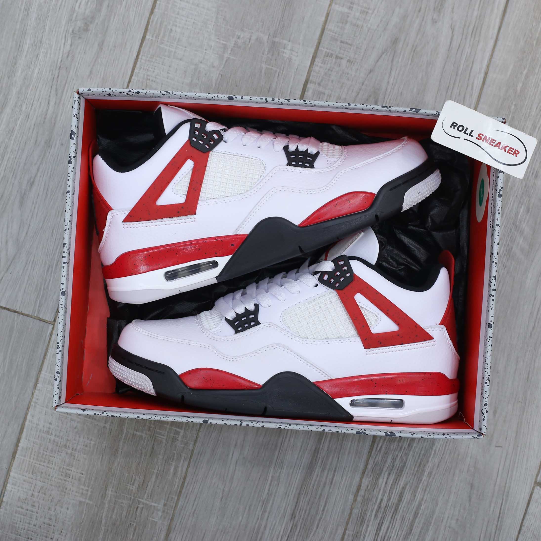 Giày Nike Air Jordan 4 Retro Red Cement Like Auth