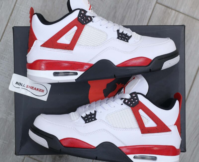 Giày Nike Air Jordan 4 Retro Red Cement Like Auth