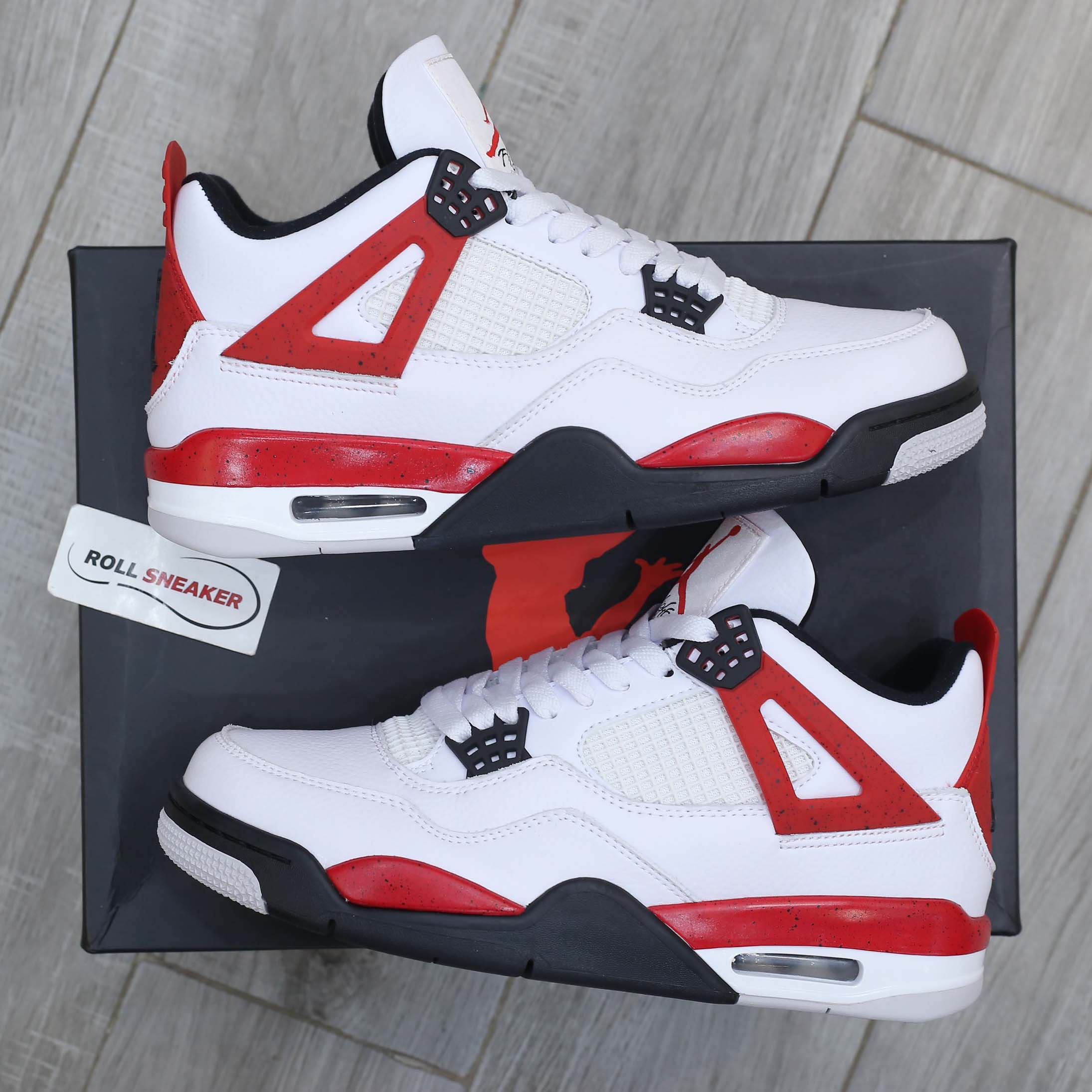 Giày Nike Air Jordan 4 Retro Red Cement Like Auth