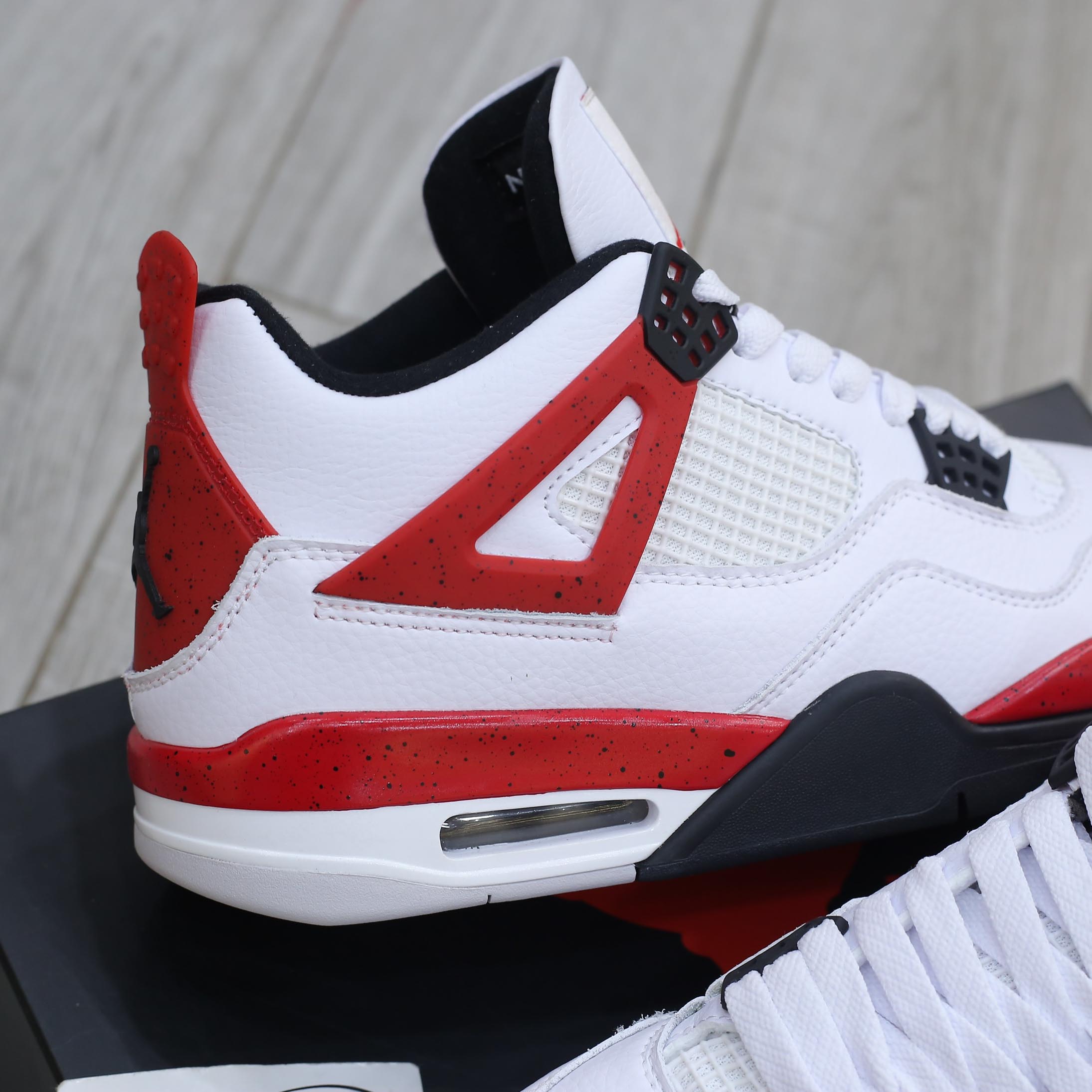 Giày Nike Air Jordan 4 Retro Red Cement Like Auth