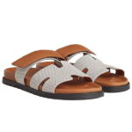 Dép Hermes Chypre Prunoir Naturel Canva Best Quality