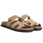 Dép Hermes Chypre Sandal Beige Suede Best Quality
