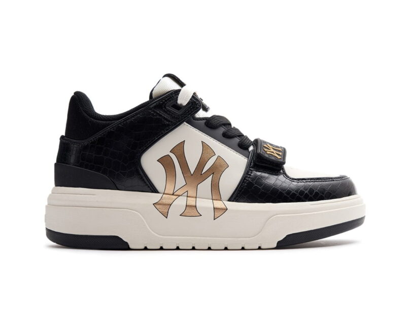 Giày MLB Chunky Liner Mid Lux New York Yankees Black Like Auth