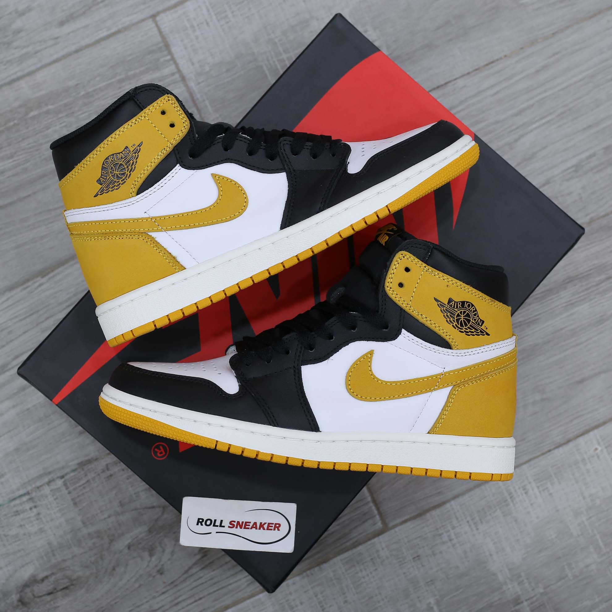 Giày Nike Air Jordan 1 Retro High ‘Yellow Ochre’ Like Auth