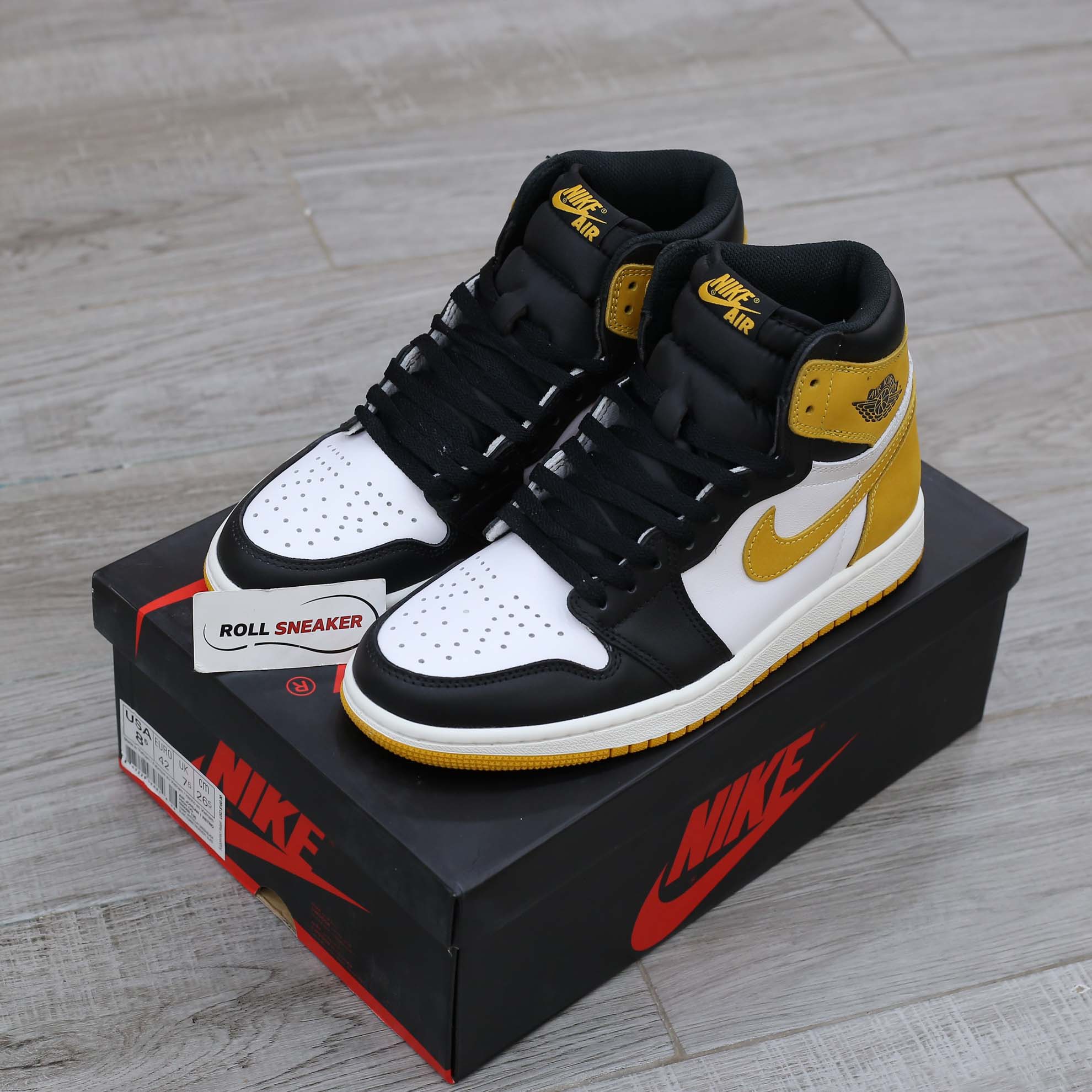 Giày Nike Air Jordan 1 Retro High ‘Yellow Ochre’ Like Auth