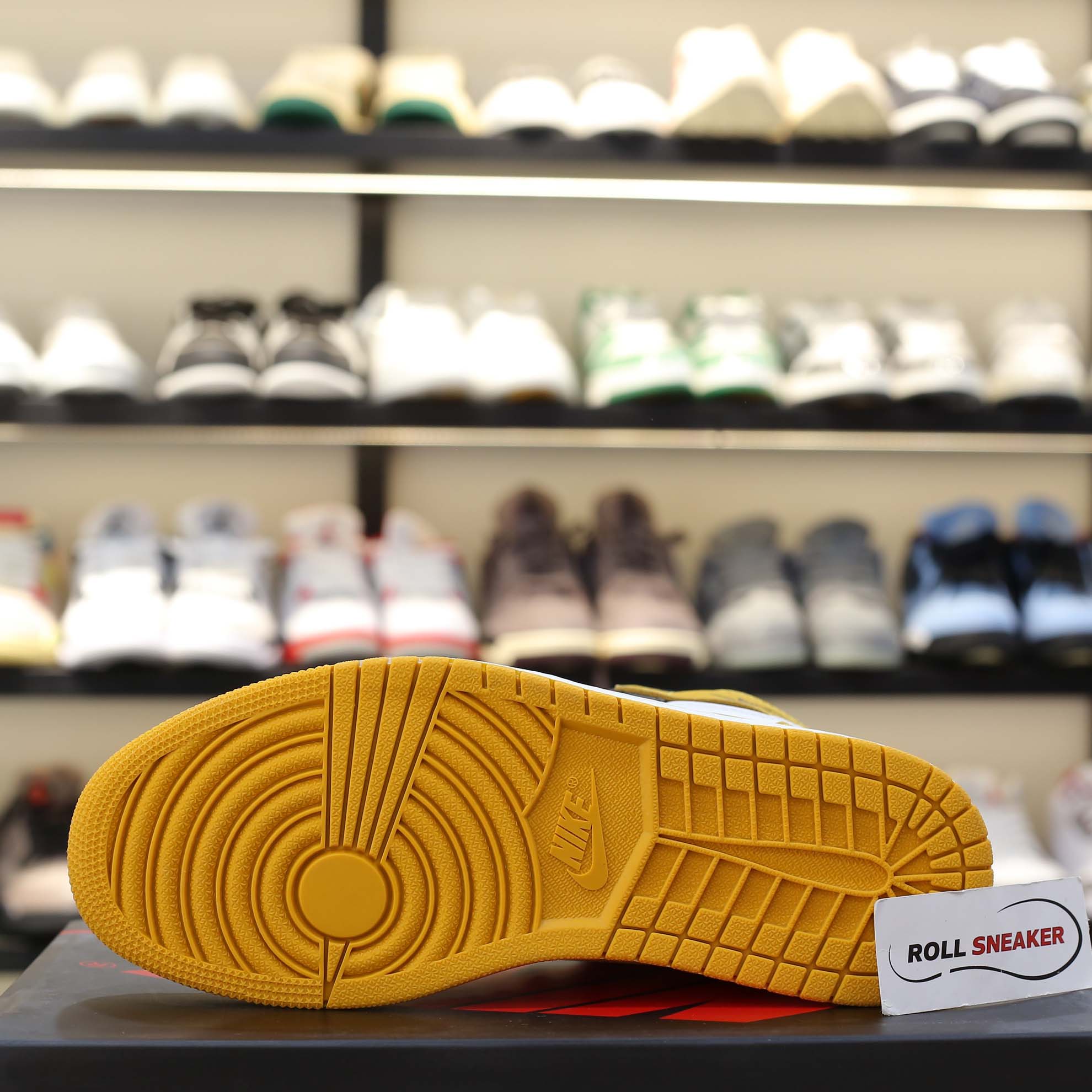 Giày Nike Air Jordan 1 Retro High ‘Yellow Ochre’ Like Auth