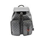 Balo LV Utility Backpack Damier Graphite Canvas Black