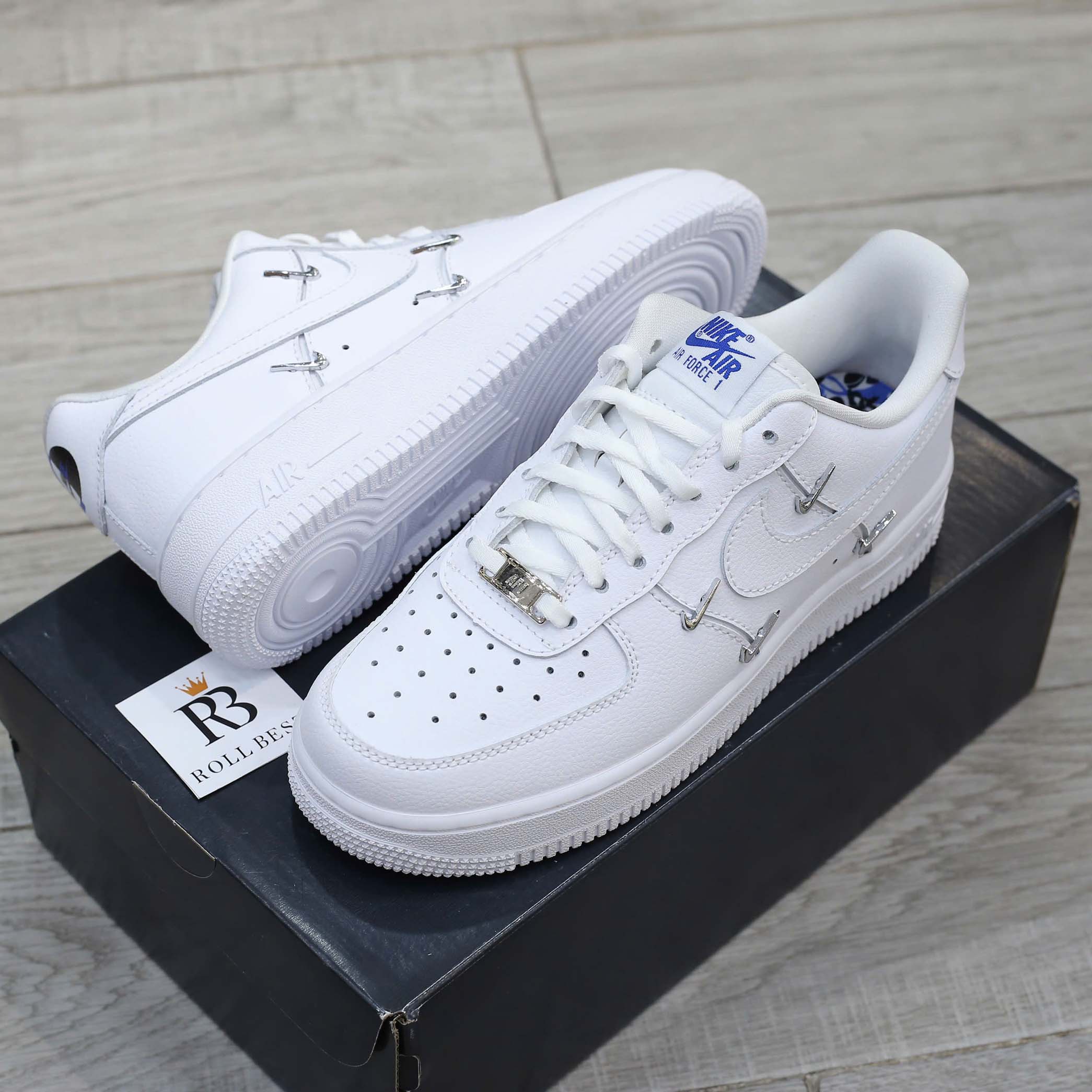 Giày Nike Air Force 1 '07 LX Sisterhood White Metallic Silver Best Quality