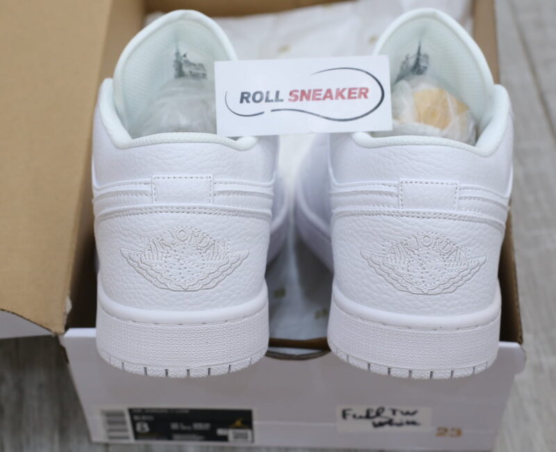 Nike Air Jordan 1 Low Triple White Like Auth