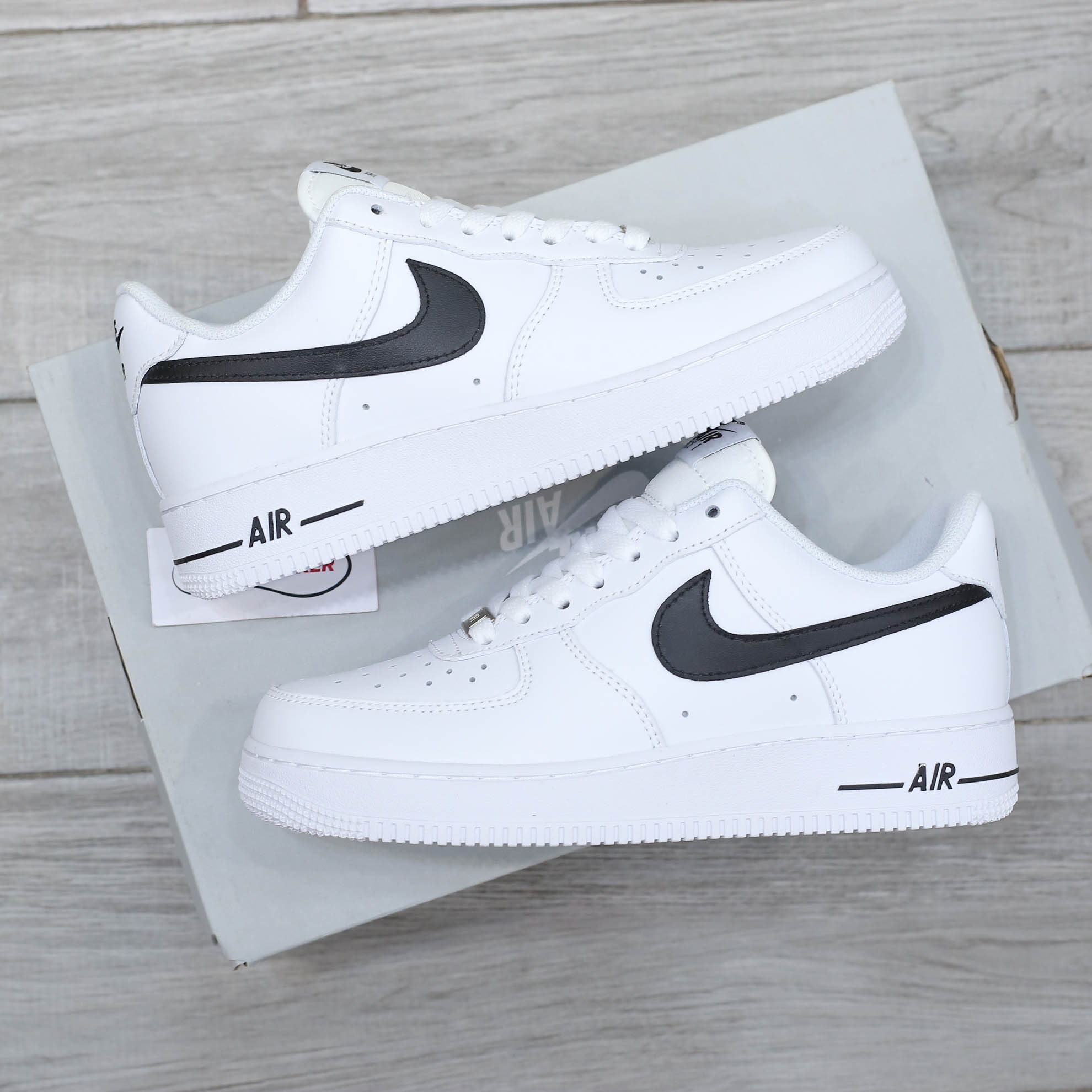 Giày Nike Air Force 1 ’07 AN20 White Black Swoosh Like Auth