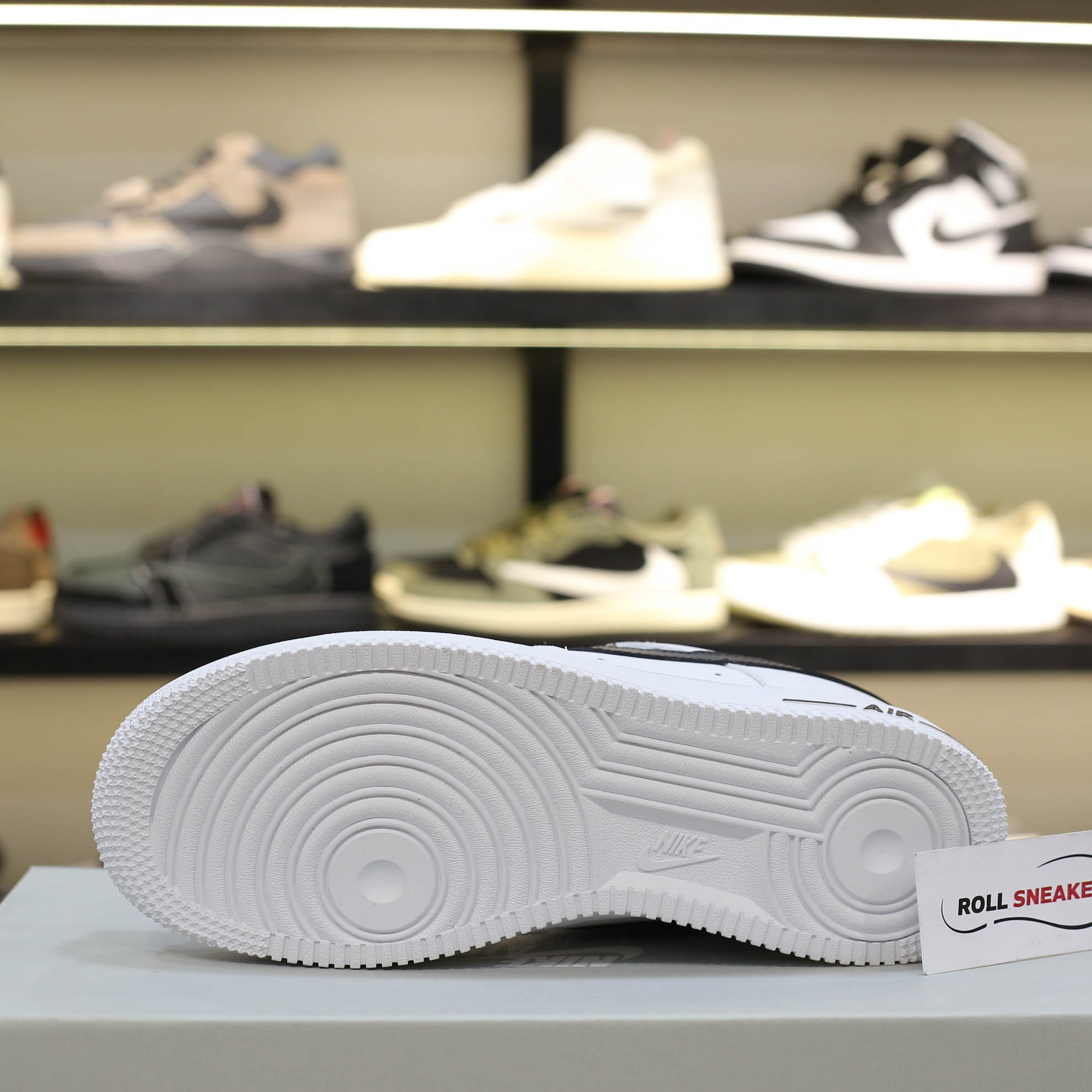 Giày Nike Air Force 1 ’07 AN20 White Black Swoosh Like Auth