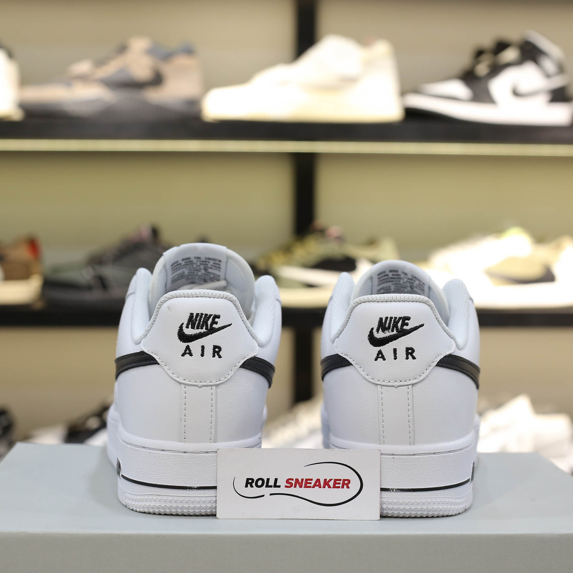 Giày Nike Air Force 1 ’07 AN20 White Black Swoosh Like Auth