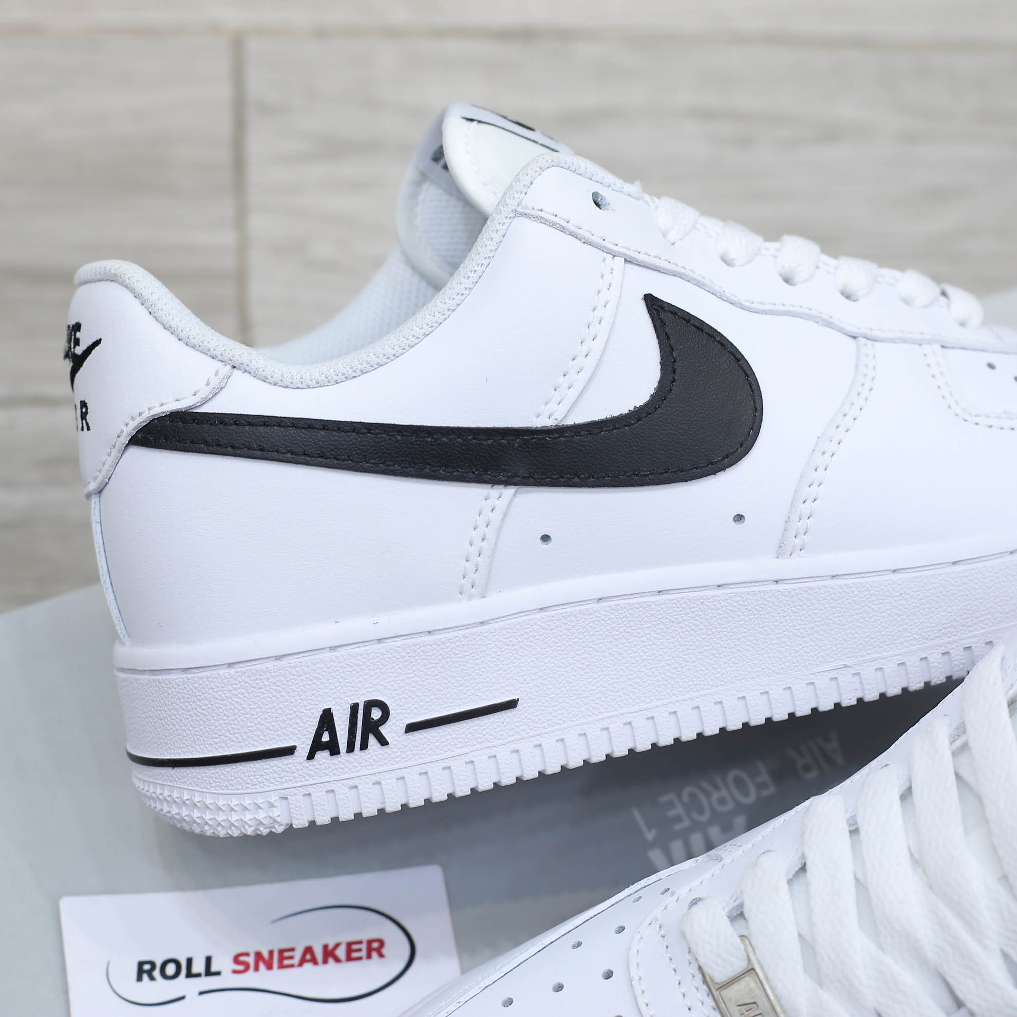 Giày Nike Air Force 1 ’07 AN20 White Black Swoosh Like Auth
