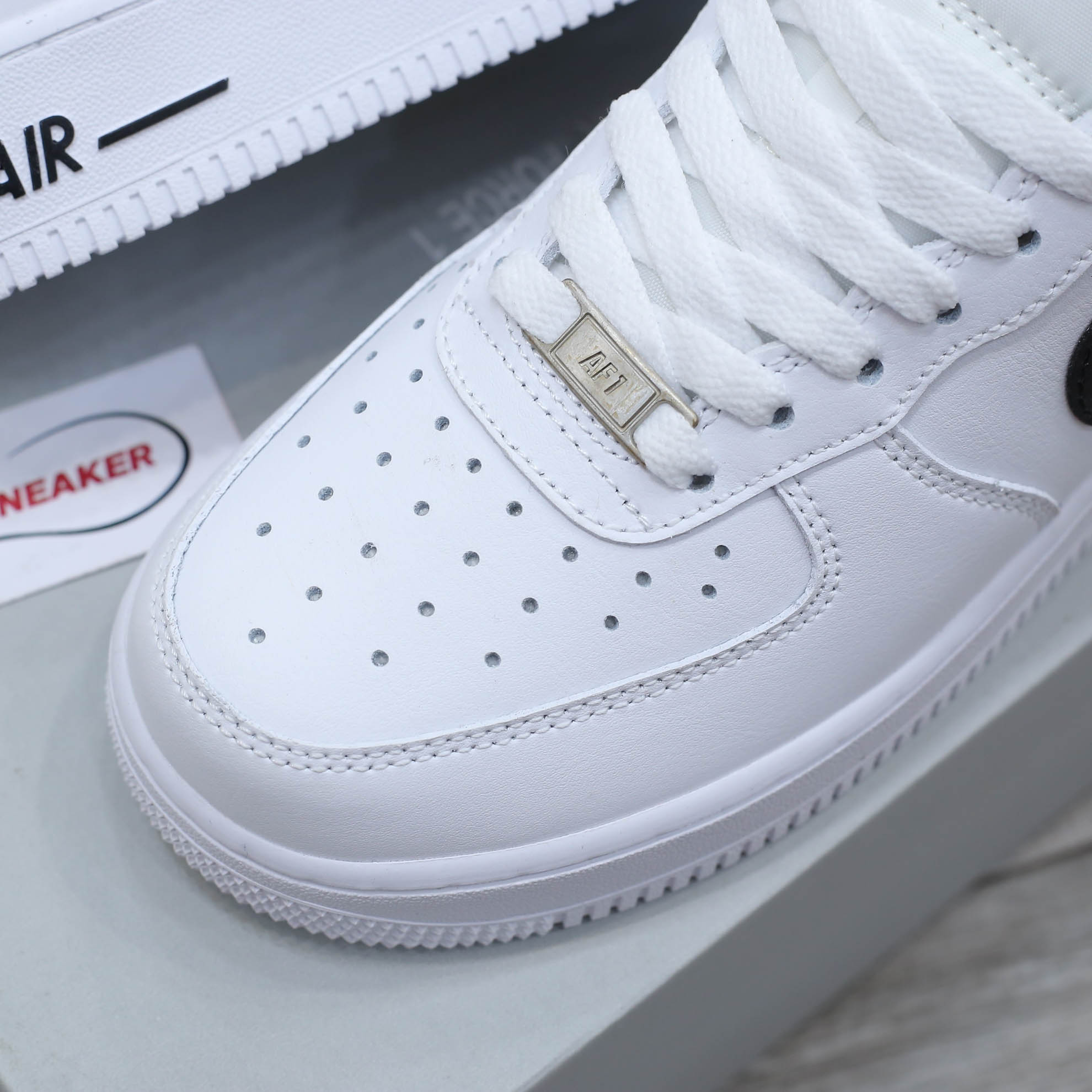 Giày Nike Air Force 1 ’07 AN20 White Black Swoosh Like Auth
