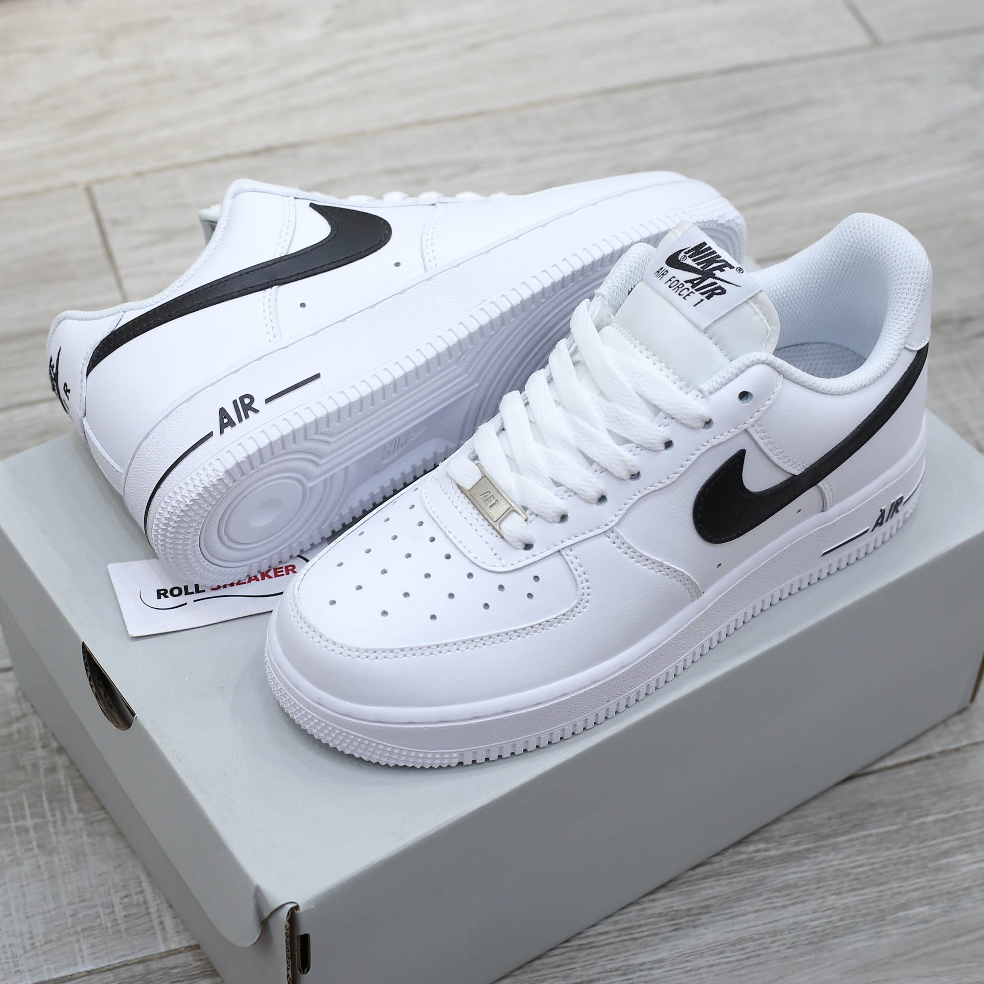Giày Nike Air Force 1 ’07 AN20 White Black Swoosh Like Auth