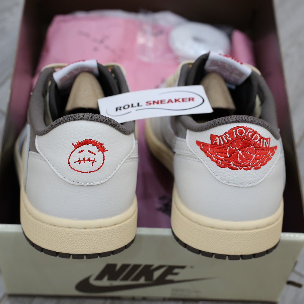 Giày Nike Air Jordan 1 Low Travis Scott 'Reverse Mocha' Like Auth