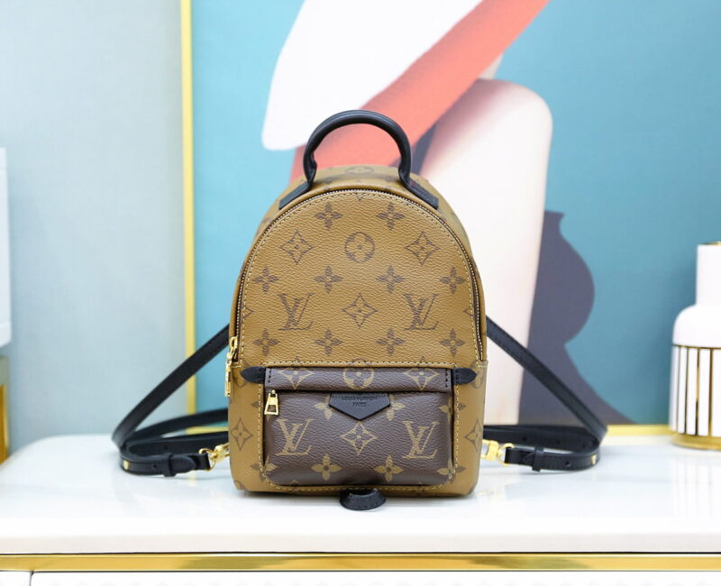 Balo Louis Vuitton 2019 Monogram Reverse Palm Springs Mini