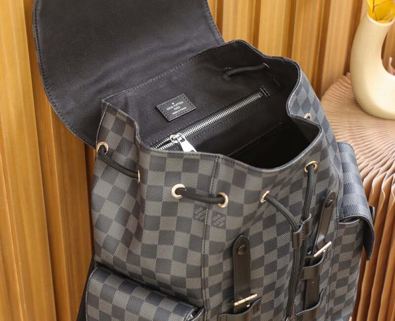 Balo Louis Vuitton Christopher Backpack Damier ‘Graphite’