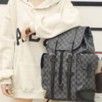 Balo Louis Vuitton Christopher Backpack Damier ‘Graphite’