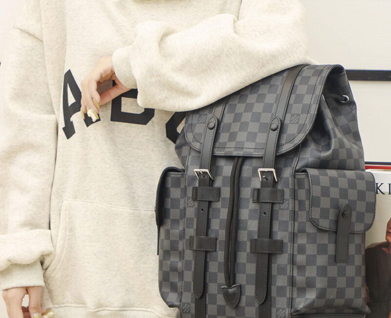 Balo Louis Vuitton Christopher Backpack Damier ‘Graphite’