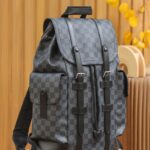 Balo Louis Vuitton Christopher Backpack Damier ‘Graphite’